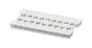 0830915: Terminal Block Marker, White, Marker Strip, Terminal Blocks, Blank (Legend), 6 mm, UM3-TM