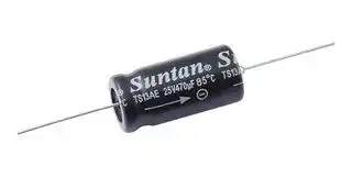 TS13AE1C101MSB000R: Electrolytic Capacitor, 100 µF, 16 V, ± 20%, Axial Leaded, 2000 hours @ 85°C, Polar
