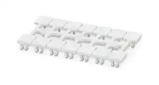 0830929: Terminal Block Marker, White, Marker Strip, Terminal Blocks, Blank (Legend), 8 mm, UM3-TM