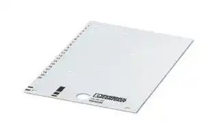 0829260: Terminal Block Marker, White, Marker Card, Terminal Blocks, Blank (Legend), 104 mm, US-TMF