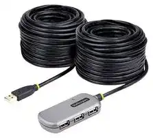 U02442-USB-EXTENDER: USB Cable, USB Extender Hub, 24m USB 2.0 Extension Cable w/ 4-Port USB-A Hub, USB Repeater