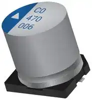 AHC0609470M035R: Hybrid Aluminium Electrolytic Capacitor, 47 µF, ± 20%, 35 V, Radial Can - SMD, 0.06 ohm