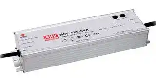 HEP-185-12A: AC/DC Enclosed Power Supply (PSU), ITE, 1 Outputs, 156 W, 12 VDC, 13 A
