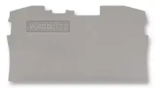 2006-1291: Accessory, Grey, TOPJOB S 2 Conductor Terminal Blocks - 2006-129x Series, End & Intermediate Plate