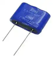 SCMR22J105SRBB0: Supercapacitor, 1 F, 8.1 V, Radial Leaded, -10%, +30%, 0.5 mm, 1000 hours @ 60°C