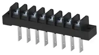 1546842-8 .: Panel Mount Barrier Terminal Block, 1 Row, 8 Ways, 22 AWG, 12 AWG, 9.53 mm, 20 A