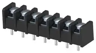 1-1437667-4: PCB Mount Barrier Terminal Block, 8.26 mm, 1 Row, 7 Ways, 22 AWG, 12 AWG, 20 A