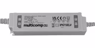 MP007758: LED Driver, IP67, LED Lighting, 60 W, 12 VDC, 5 A, Constant Voltage, 200 V