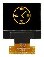O096O064ALPP3N0000: Graphic OLED, 96 x 64 Pixels, Yellow on Black, 3V, I2C, Parallel, SPI, 24.9mm x 22.9mm, -40 °C
