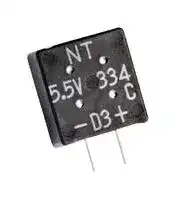 FMC0H334ZF: Supercapacitor, EDLC, 0.33 F, 5.5 V, Radial Leaded, -20%, +80%, 5 mm, 1000 hours @ 70°C