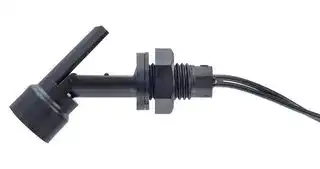 LLF43Y100RF: Float Switch, LLF40 Series, Horizontal, Internal Fitting, Nylon, 25 VA, 1 m PVC Leads