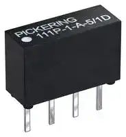 111P-1-A-5/1D: Reed Relay, SPST-NO, 5 VDC, 111 Series, Through Hole, 400 ohm, 500 mA