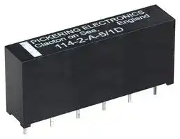 114-2-A-5/1D: Reed Relay, DPST-NO, 5 VDC, 114 Series, Through Hole, 150 ohm, 1 A