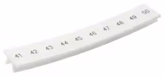 ZB 6,LGS:FORTL.ZAHLEN 41-50: Terminal Block Marker, Zack Marker Strip, Phoenix Contact Modular Terminal Blocks, 41-50, 6.2 mm