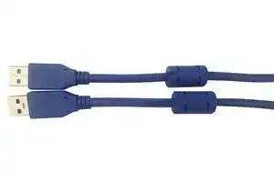 MC002475: USB Cable, Type A Plug to Type A Plug, 0.5 m, 19.7 ", USB 3.0, Blue