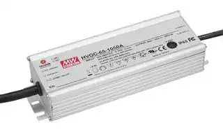 HVGC-65-1050A: LED Driver, IO Adj W/ POT, LED Lighting, 65.1 W, 62 V, 1.05 A, Constant Current, 180 V