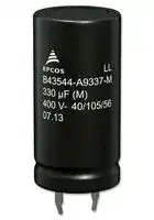 B43548B5477M060: Electrolytic Capacitor, 470 µF, 450 V, ± 20%, Snap-In, 3000 hours @ 105°C