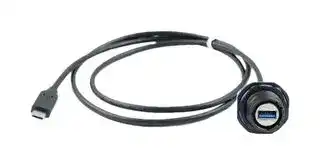 32241G-030: USB Cable, 24Pos/9Pos, Type C Plug to Type A Receptacle, 300 mm, 11.8 ", USB 3.0