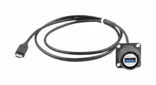 31930G-015: USB Cable, 24Pos/9Pos, Type C Plug to Type A Receptacle, 150 mm, 5.9 ", USB 3.0