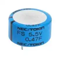 FS1A474ZF: Supercapacitor, 0.47 F, 11 V, Radial Leaded, -20%, +80%, 10.16 mm, 1000 hours @ 70°C