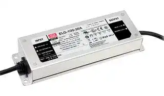 ELG-100-24-3Y: LED Driver, 96 W, 24 VDC, 4 A, Constant Current, Constant Voltage, 100 V