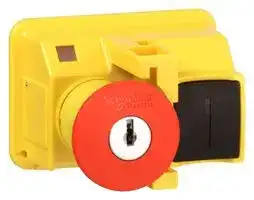 GV2K021: Pushbutton, Emergency Stop, Mushroom Head, Latching Key Release, IP55, TeSys GV2 Series