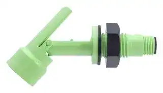 LLF47YGP: Float Switch, LLF40 Series, Horizontal, Internal Fitting, PVDF, 25 VA, M12 Connector