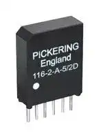 116-2-A-5/2D: Reed Relay, DPST-NO, 5 VDC, 116 Series, Through Hole, 375 ohm, 500 mA