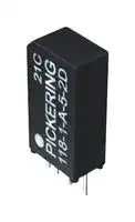 118-1-A-5/2D: Reed Relay, SPST-NO, 5 VDC, 118 Series, Through Hole, 2.2 kohm, 500 mA