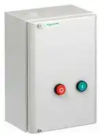 LE1D50AFE7: DOL Starter, Enclosed, 50 A, 115 VAC, with Green Start and Red Start/Stop Push Button