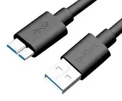 68789-0042: USB Cable, Type A Plug to Micro Type B Plug, 1.5 m, 4.9 ft, USB 3.0, Black