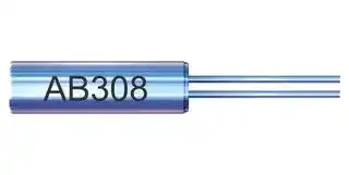 AB308-8.000MHZ: Crystal, Cylinder Radial, AB308 Series, 8 MHz, 30 ppm, 50 ppm, 16 pF