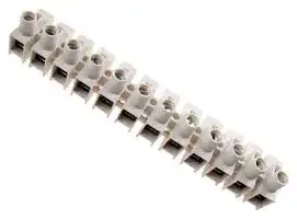 CTS2P/12: Panel Mount Barrier Terminal Block, 1 Row, 12 Ways, 10 mm, 24 A