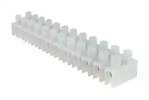 CTSN433/12WR: Panel Mount Barrier Terminal Block, 1 Row, 12 Ways, 10 AWG, 10 mm, 30 A