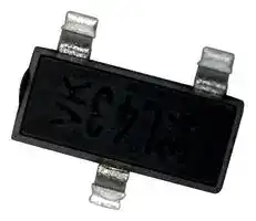 BAT54C-E3-08: Small Signal Schottky Diode, Dual Common Cathode, 30 V, 200 mA, 800 mV, 600 mA, 125 °C