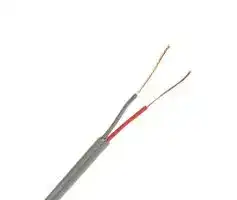 EXGG-B-24-50 — Thermocouple Extension Wire, Duplex, Type B, 24 AWG, Solid, 50 ft, ANSI, EXGG Series