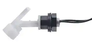 LLF74Y100RM: Float Switch, LLF70 Series, Horizontal, External Fitting, Polypropylene, 25 VA, 1 m PVC Leads
