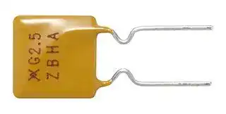 RF3221-000: Resettable Fuse, PPTC, PolySwitch RGEF Series, 16 VDC, 2.5 A, 4.7 A, 5 s, Rectangular