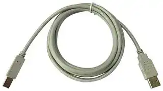 MC002729: USB Cable, Type A Plug to Type B Plug, 500 mm, 19.7 ", USB 2.0, Grey