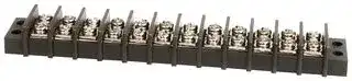 TC 44 18 12: Panel Mount Barrier Terminal Block, 2 Row, 12 Ways, 21 AWG, 12 AWG, 9.5 mm, 20 A