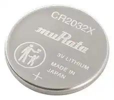 CR2032X: Battery, 3 V, Lithium Manganese Dioxide, 220 mAh, Pressure Contact, 1