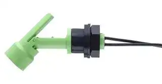LLF77H100GN: Float Switch, LLF70 Series, Horizontal, External Fitting, PVDF, 25 VA, 1 m PTFE Leads