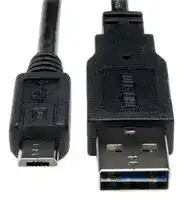 UR050-001: USB CABLE, 2.0 TYPE A-MICRO B PLUG, 1FT
