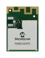RNBD350PE-I100: Bluetooth Module, BLE 5.2, PCB Antenna, 2 Mbps, 1.9 to 3.6 V, -108 dBm, -40 to 85 °C