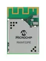 RNWF02PE-I/100: Wi-Fi Module, with PCB Antenna, ADC, DAC, GPIO, I2C, PTA, UART, 2.4 GHz, 2 MB Flash
