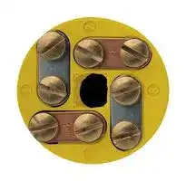 CH64-E — Thermocouple Connector, Terminal Block, Type E, 4 Terminals, Round, Nylon, Purple, CH Series