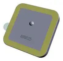 APAE868R2540JBDB2-T: Antenna, Patch, 868 MHz, -1.37 dBi, Right Hand Circular