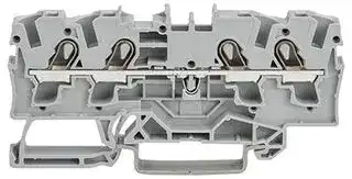 2004-1401: DIN Rail Mount Terminal Block, 4 Ways, 20 AWG, 10 AWG, 4 mm², Clamp, 32 A