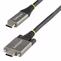USB31CCSLKV1M: USB Cable, 3ft/1m Side Screw Locking USB C Cable 10Gbps, Type-C, 100W (5A), Dual Screw