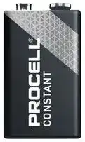 PC1604 CON B10: Battery, 9 V, PP3, Alkaline, 692 mAh, Miniature Snap Contact, 10